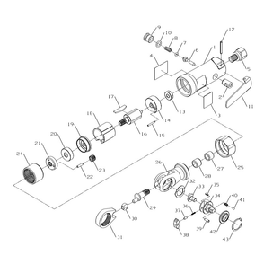 Part Location Diagram of 1033A-TRK1 Ingersoll Rand Ratchet Head Kit